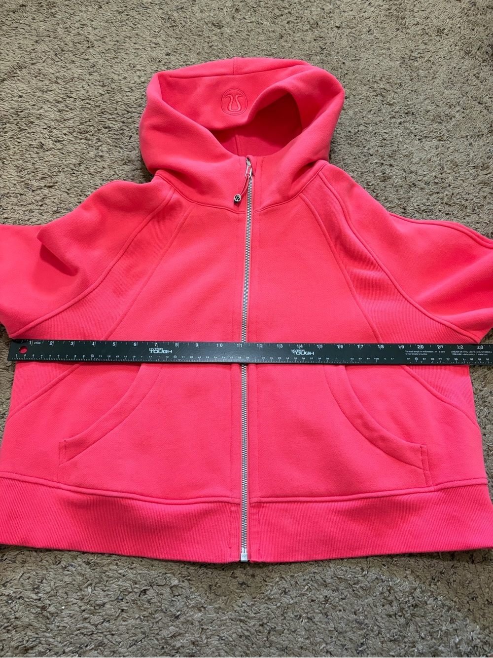 Lululemon Scuba Oversized Full-Zip Hoodie Glaze Pink, Size M / L - Picture 4 of 5